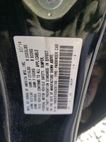 Photo 10 from auction – 2014 HONDA ACCORD EXL with VIN 1HGCR2F82EA281748