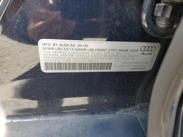 Photo 10 from auction – 2009 AUDI A6 PREMIUM with VIN WAUSG74FX9N055967