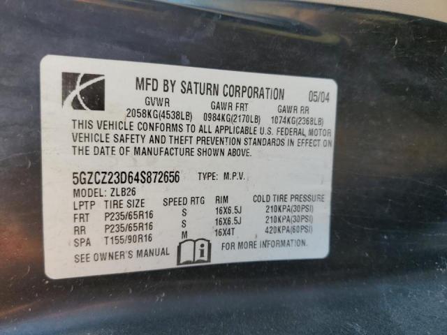 Photo 10 from auction – 2004 SATURN VUE with VIN 5GZCZ23D64S872656