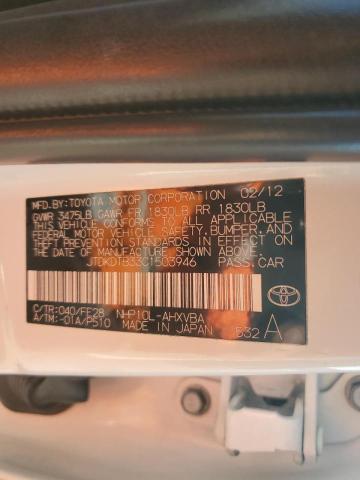 Photo 10 from auction – 2012 TOYOTA PRIUS C with VIN JTDKDTB33C1503946