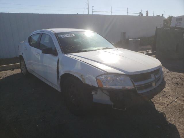 DODGE AVENGER SE 2012 with VIN 1C3CDZAB6CN265605 - Photo from auction