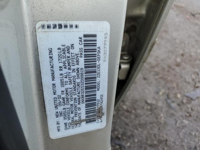 Photo 10 from auction – 2003 TOYOTA COROLLA CE with VIN 1NXBR32E53Z099819