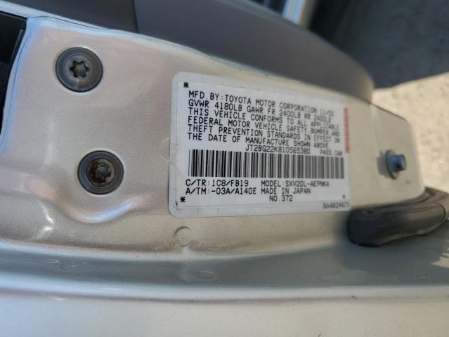 Photo 10 from auction – 2001 TOYOTA CAMRY CE with VIN JT2BG22K810565380