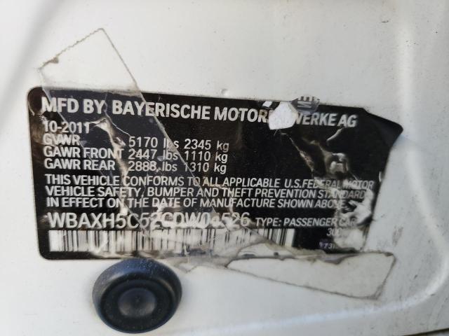 Photo 10 from auction – 2012 BMW 528 XI with VIN WBAXH5C52CDW04526
