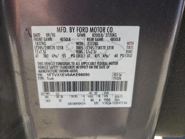 Photo 10 from auction – 2010 FORD F150 SUPER with VIN 1FTVX1EV6AKE66050