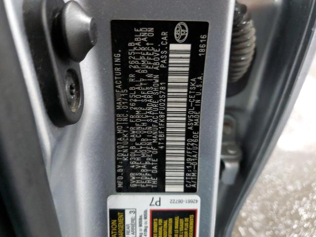 Photo 10 from auction – 2015 TOYOTA CAMRY LE with VIN 4T1BF1FK8FU025781