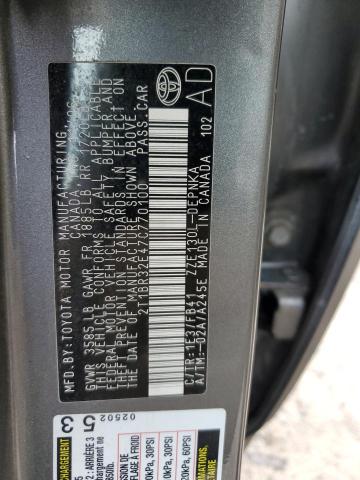 Photo 10 from auction – 2007 TOYOTA COROLLA CE with VIN 2T1BR32E47C770100