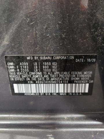 Photo 10 from auction – 2021 SUBARU IMPREZA PR with VIN 4S3GTAV65M3704188