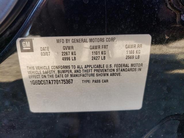 Photo 10 from auction – 2007 CADILLAC STS with VIN 1G6DC67A770175367