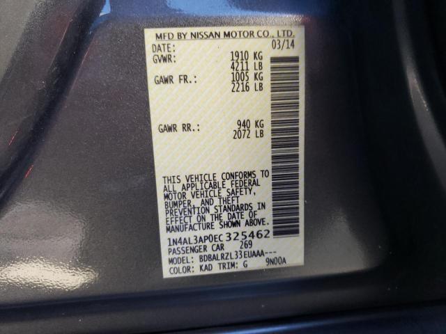 Photo 10 from auction – 2014 NISSAN ALTIMA 2.5 with VIN 1N4AL3AP0EC325462