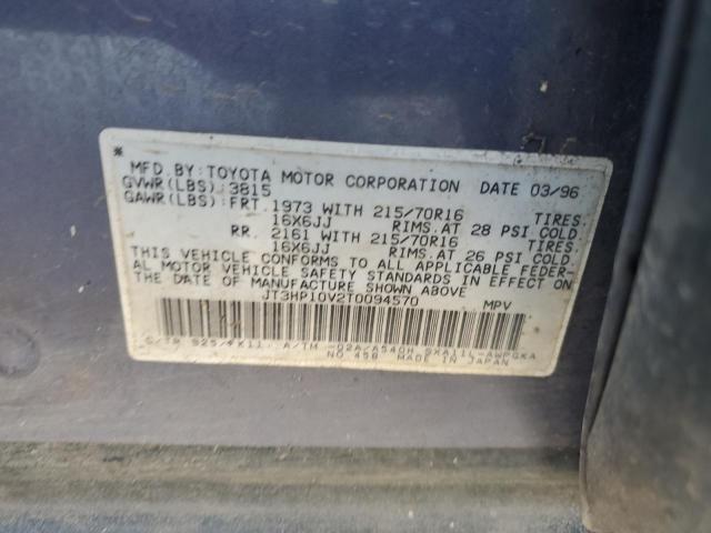 Photo 10 from auction – 1996 TOYOTA RAV4 with VIN JT3HP10V2T0094570