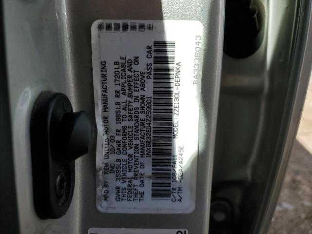 Photo 10 from auction – 2004 TOYOTA COROLLA CE with VIN 1NXBR32E04Z259901