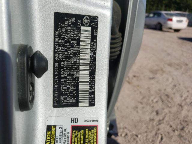 Photo 10 from auction – 2017 TOYOTA COROLLA L with VIN 2T1BURHEXHC891482