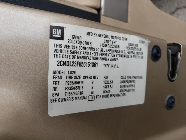 Photo 10 from auction – 2005 CHEVROLET EQUINOX LS with VIN 2CNDL23F856151361