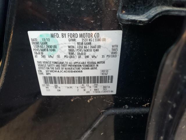 Photo 10 from auction – 2013 FORD EDGE SEL with VIN 2FMDK4JC4DBB49068