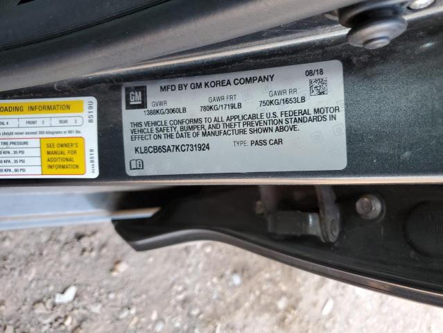 Photo 10 from auction – 2019 CHEVROLET SPARK LS with VIN KL8CB6SA7KC731924