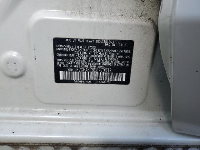 Photo 10 from auction – 2016 SUBARU CROSSTREK with VIN JF2GPABC8G8270033