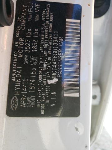 Photo 10 from auction – 2016 HYUNDAI ACCENT SE with VIN KMHCT4AE6GU139411