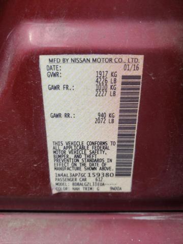 Photo 10 from auction – 2016 NISSAN ALTIMA with VIN 1N4AL3AP7GC159380