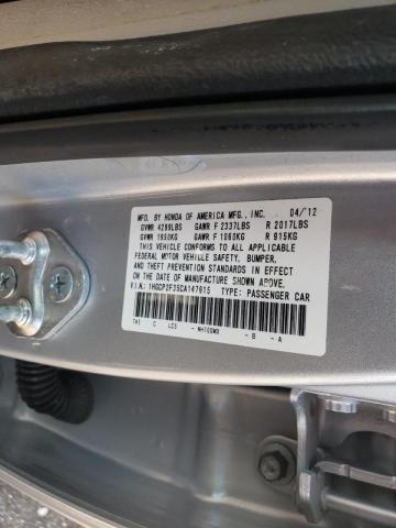 Photo 10 from auction – 2012 HONDA ACCORD LX with VIN 1HGCP2F35CA147615