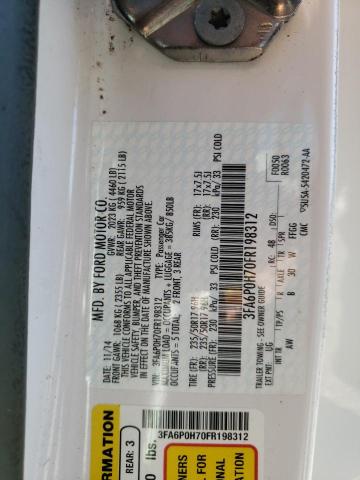 Photo 10 from auction – 2015 FORD FUSION SE with VIN 3FA6P0H70FR198312