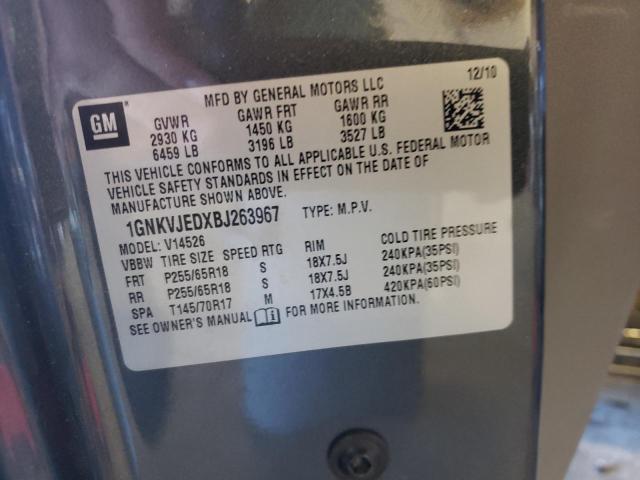 Photo 10 from auction – 2011 CHEVROLET TRAVERSE L with VIN 1GNKVJEDXBJ263967