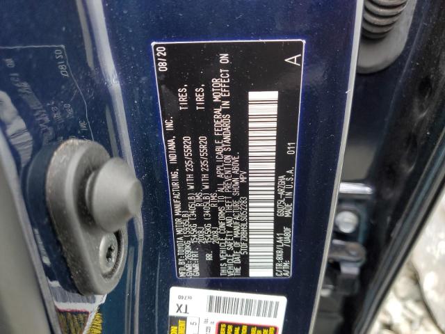 Photo 10 from auction – 2020 TOYOTA HIGHLANDER with VIN 5TDFZRBH9LS052283