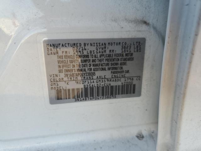 Photo 10 from auction – 2016 NISSAN SENTRA S with VIN 3N1AB7AP0GY238095