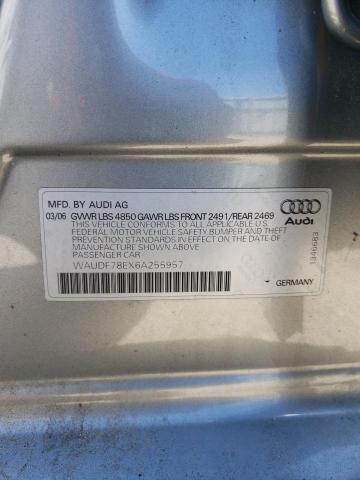 Photo 10 from auction – 2006 AUDI A4 2.0T QU with VIN WAUDF78EX6A255957