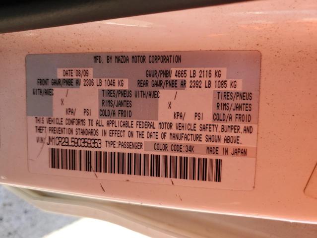 Photo 10 from auction – 2009 MAZDA 5 with VIN JM1CR29L590359353