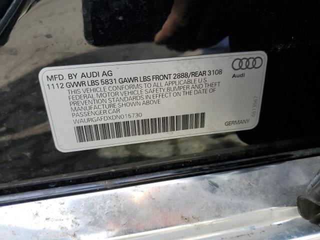 Photo 10 from auction – 2013 AUDI A8 L QUATT with VIN WAURGAFDXDN015730