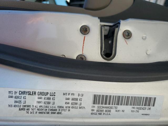 Photo 10 from auction – 2010 DODGE CALIBER SX with VIN 1B3CB4HA0AD661793