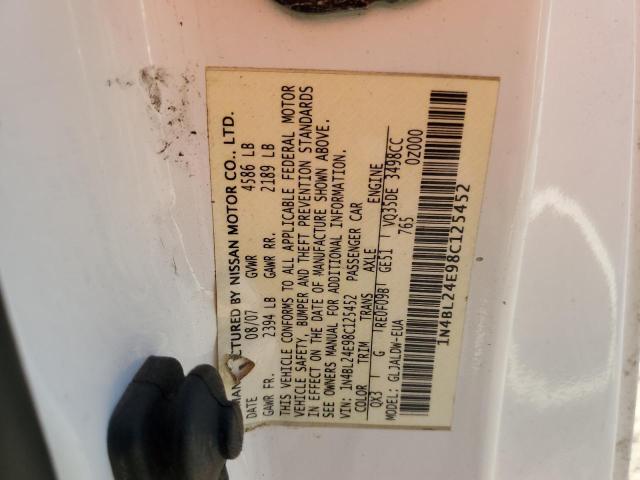 Photo 10 from auction – 2008 NISSAN ALTIMA 3.5 with VIN 1N4BL24E98C125452
