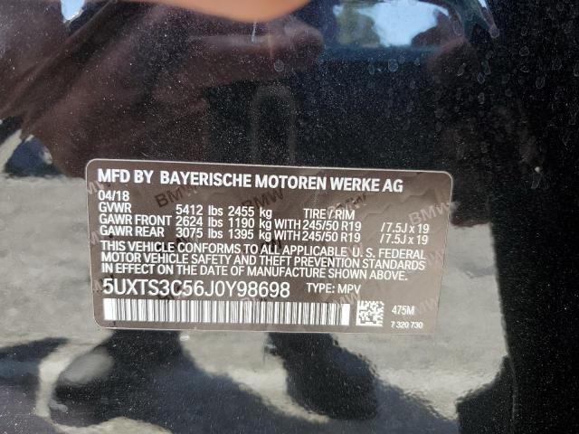Photo 10 from auction – 2018 BMW X3 XDRIVEM with VIN 5UXTS3C56J0Y98698