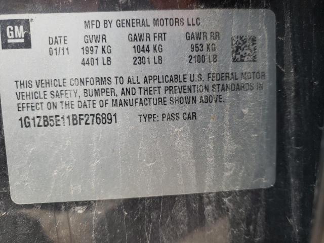 Photo 10 from auction – 2011 CHEVROLET MALIBU LS with VIN 1G1ZB5E11BF276891