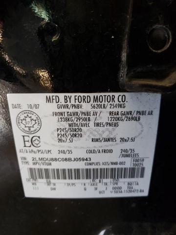 Photo 10 from auction – 2008 LINCOLN MKX with VIN 2LMDU88C08BJ05943