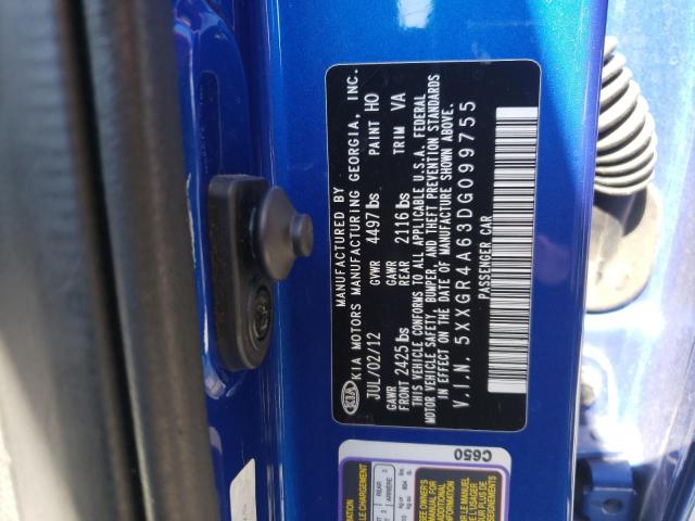 Photo 10 from auction – 2013 KIA OPTIMA SX with VIN 5XXGR4A63DG099755