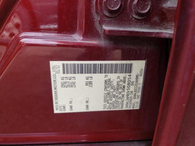 Photo 10 from auction – 2012 NISSAN ALTIMA BAS with VIN 1N4AL2AP8CN508054