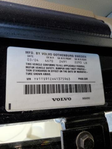 Photo 10 from auction – 2004 VOLVO S80 T6 ELI with VIN YV1TS91ZX41375963