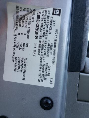 Photo 10 from auction – 2006 CHEVROLET EQUINOX LT with VIN 2CNDL63FX66088949