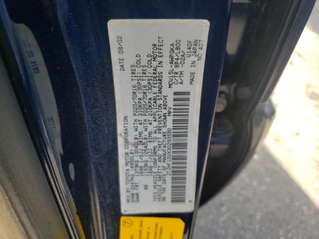 Photo 10 from auction – 2003 LEXUS RX 300 with VIN JTJHF10UX30293580