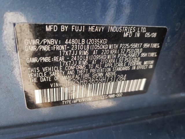 Photo 10 from auction – 2009 SUBARU FORESTER 2 with VIN JF2SH63659H731284