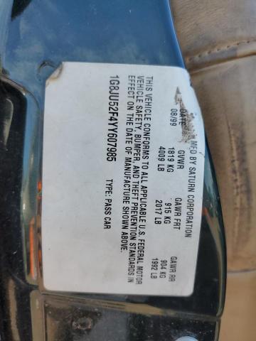 Photo 10 from auction – 2000 SATURN LS1 with VIN 1G8JU52F4YY607985