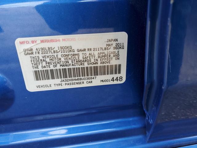Photo 10 from auction – 2011 MITSUBISHI LANCER GTS with VIN JA32X8HW8BU036847