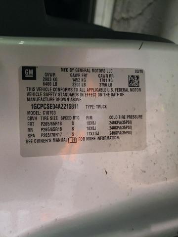 Photo 10 from auction – 2010 CHEVROLET SILVERADO with VIN 1GCPCSE04AZ215811