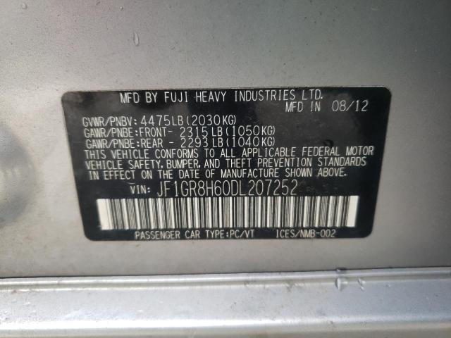 Photo 10 from auction – 2013 SUBARU IMPREZA WR with VIN JF1GR8H60DL207252