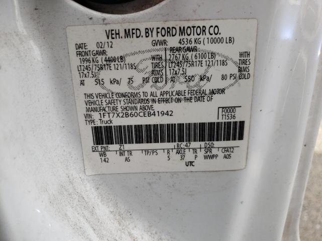 Photo 10 from auction – 2012 FORD F250 SUPER with VIN 1FT7X2B60CEB41942