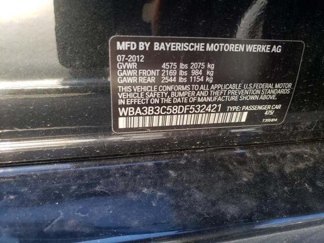 Photo 10 from auction – 2013 BMW 328 XI with VIN WBA3B3C58DF532421
