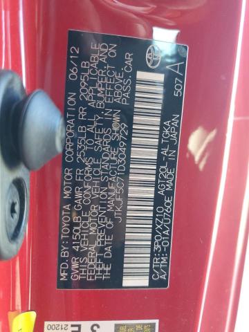 Photo 10 from auction – 2013 TOYOTA SCION TC with VIN JTKJF5C71D3049729