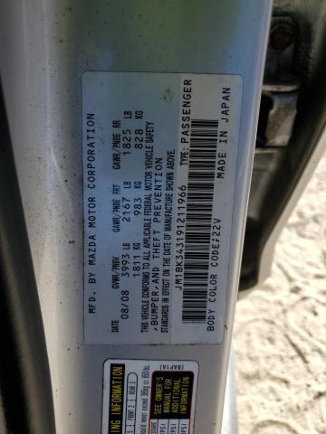 Photo 10 from auction – 2009 MAZDA 3 S with VIN JM1BK343191211966